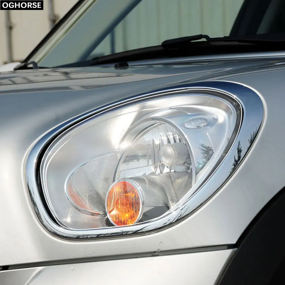 2 шт. самоклеющиеся ТПУ наклейки для автомобильных фар Защитная пленка MINI Countryman R60