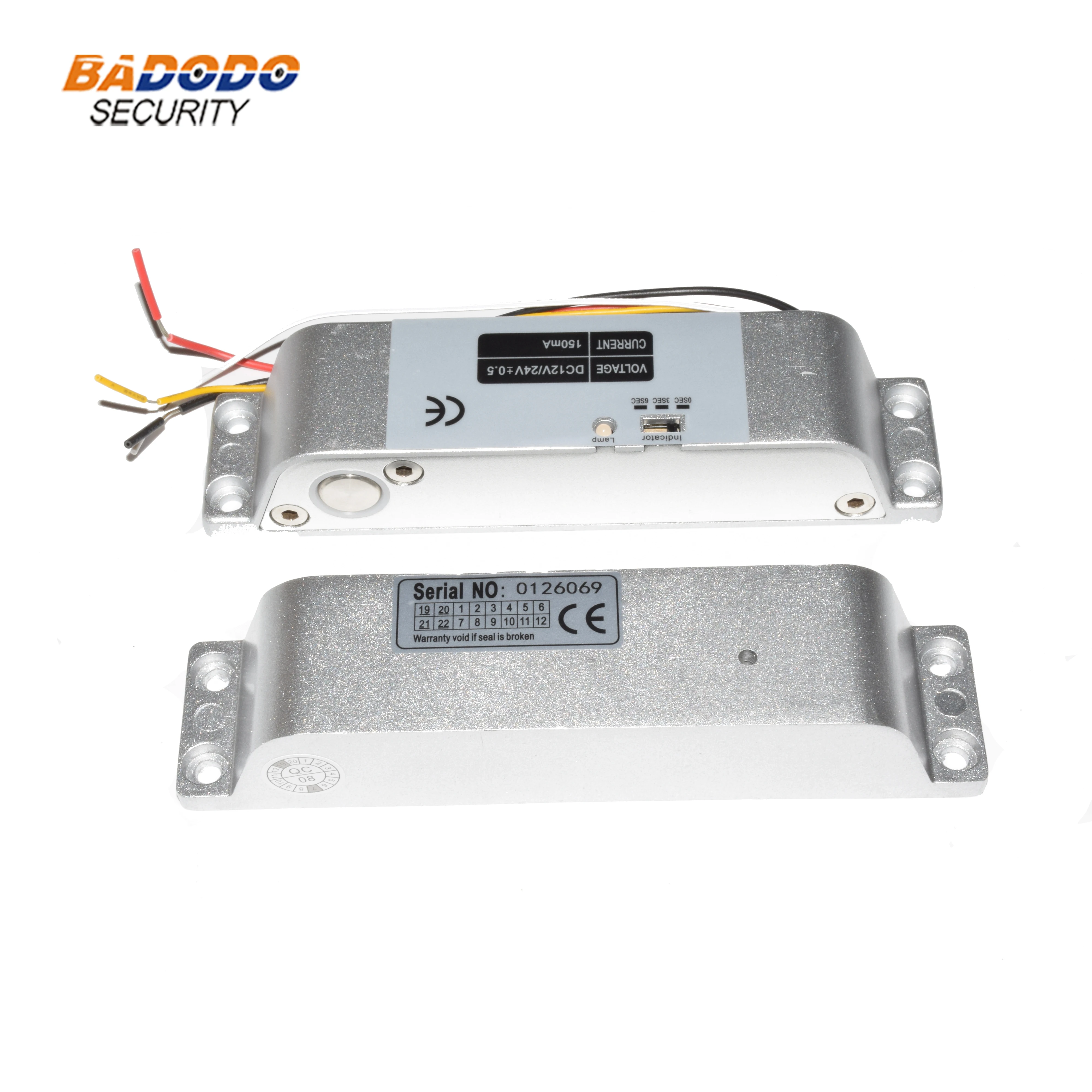 12В безопасный Электрический замок на Болт дверь со светодиодным индикатором для