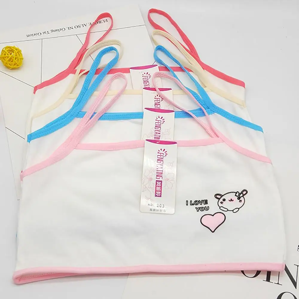 

Young Teenagers Girl Developmental Bras Student Double Layer Vest Underwear