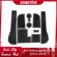 for volkswagen golf 7 sportsvan gate slot mat anti slip door groove pad interior decoration car styling accessories 2013 2019