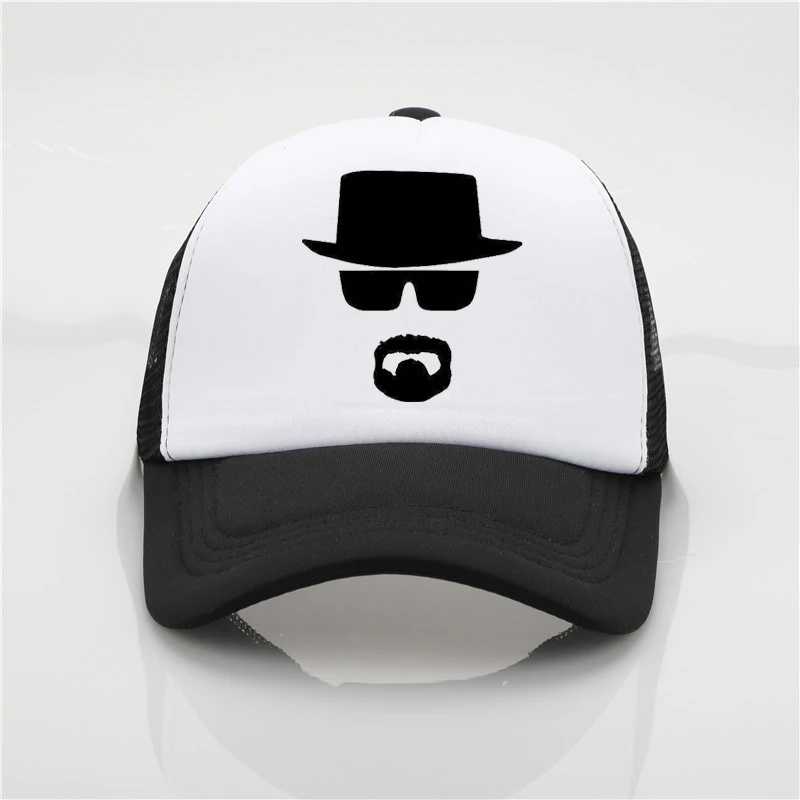 Модная шапка с сеткой Heisenberg с принтом бейсбольная кепка для мужчин wo мужская летняя трендовая Кепка новая молодежная Джокер Солнцезащитная шляпа пляжный козырек шляпа