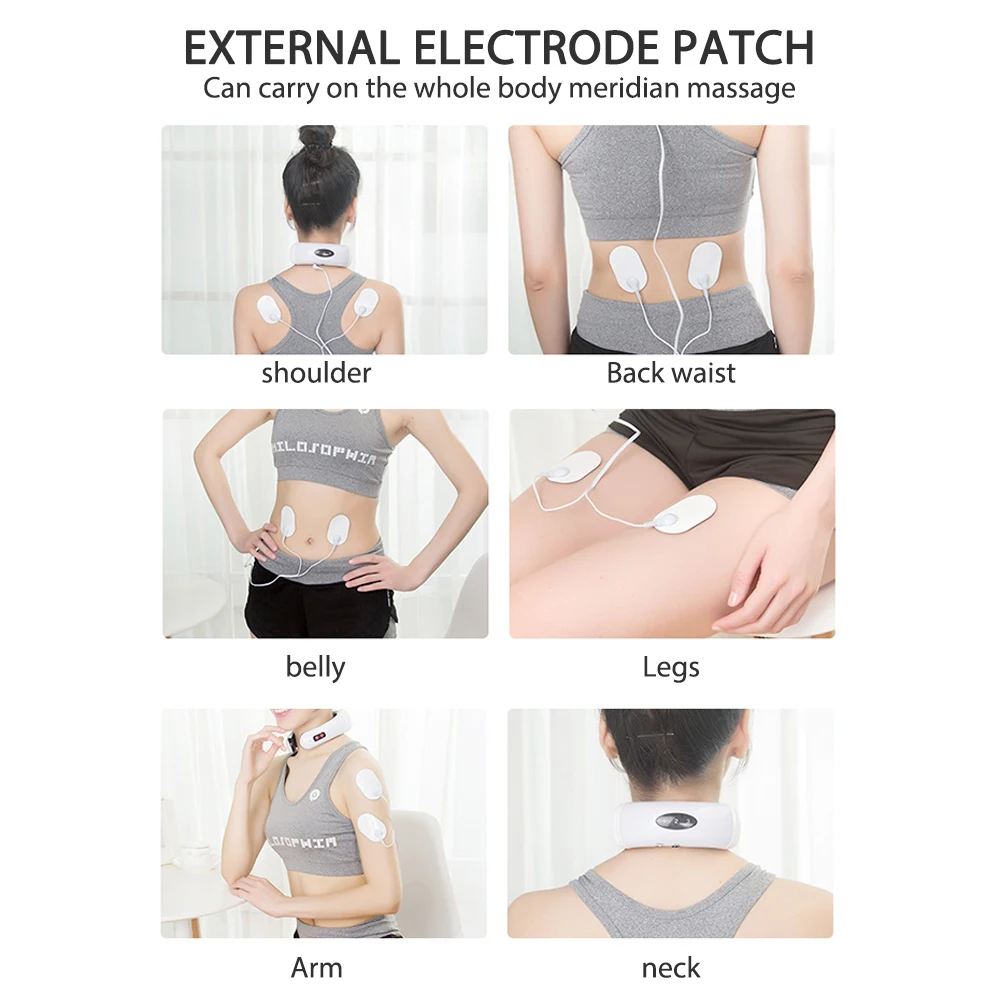 Aptoco Электрический импульсный массажер для спины и шеи Дальний инфракрасный