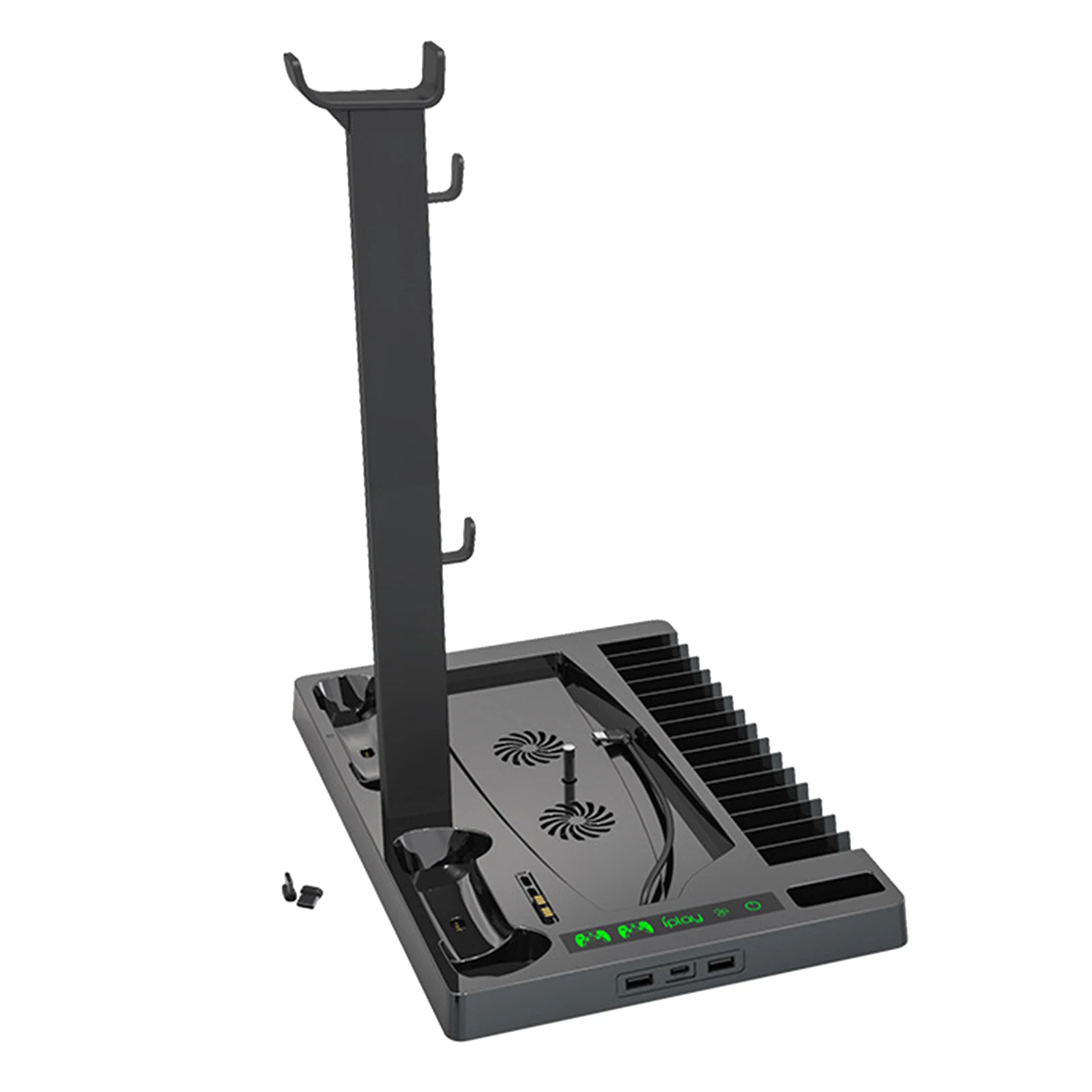 

Charger Vertical Stand + Cooling Fan USB Hub for PS5 Controller Consoles