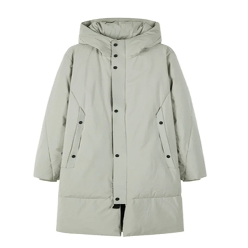 Semir длинный уплотненный мужской пуховик 80% утиный пух для молодых зимний ветровка