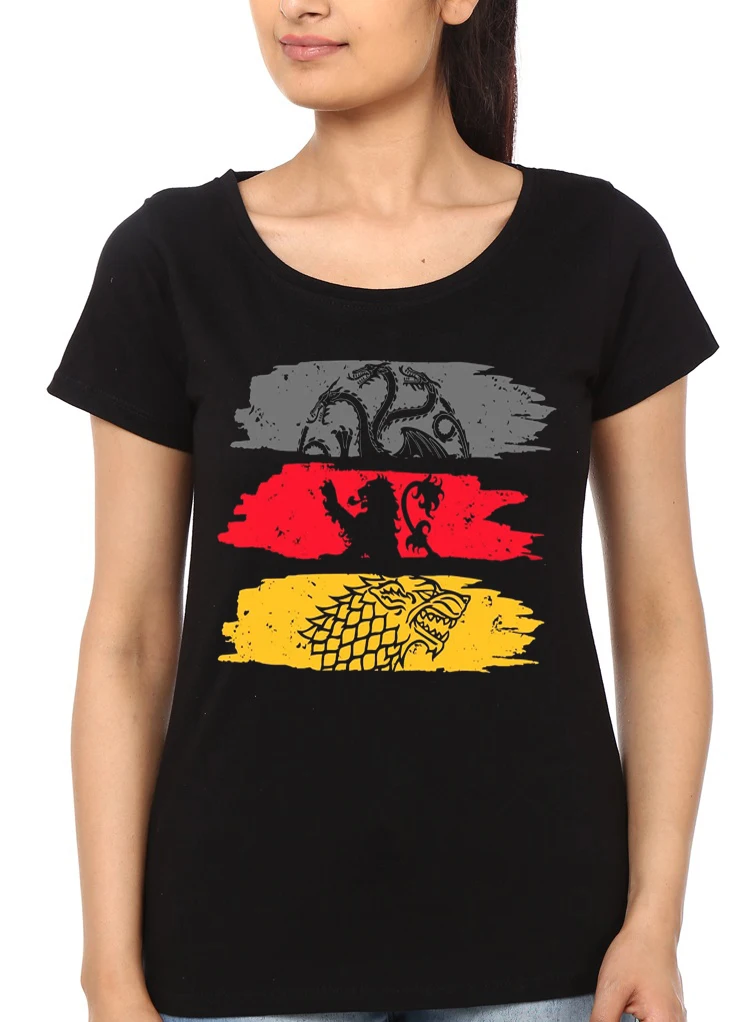 Черная футболка для девочек Игра престолов| |