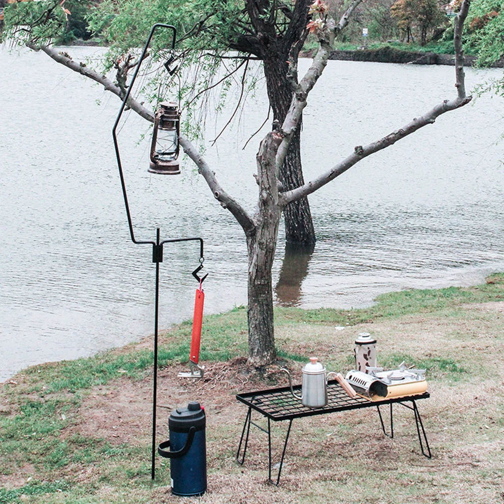 

Detachable Lantern Stand Lamp Tripod Camping Lamp Bracket Lamp Holder Steel Stand Bar Outdoor Camping Tools Outdoormulti tool