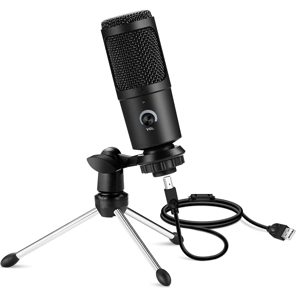 

New USB Microphone Professional Condenser Microphones For PC Computer Laptop Recording Studio Singing Gaming Streaming Mikrofon