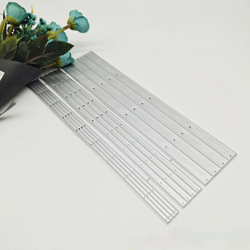 

Striped Background Cutting Dies Stamps Dies Scrapbooking Mold Cut DIY Handmade Tools Craft Decoration Metal Die Cuts New 2021