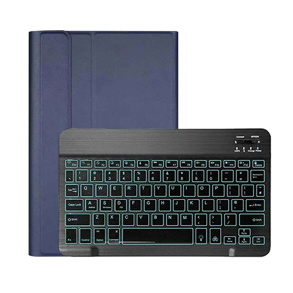 Портативный беспроводной Чехол клавиатура из искусственной кожи для samsung Galaxy Tab S6