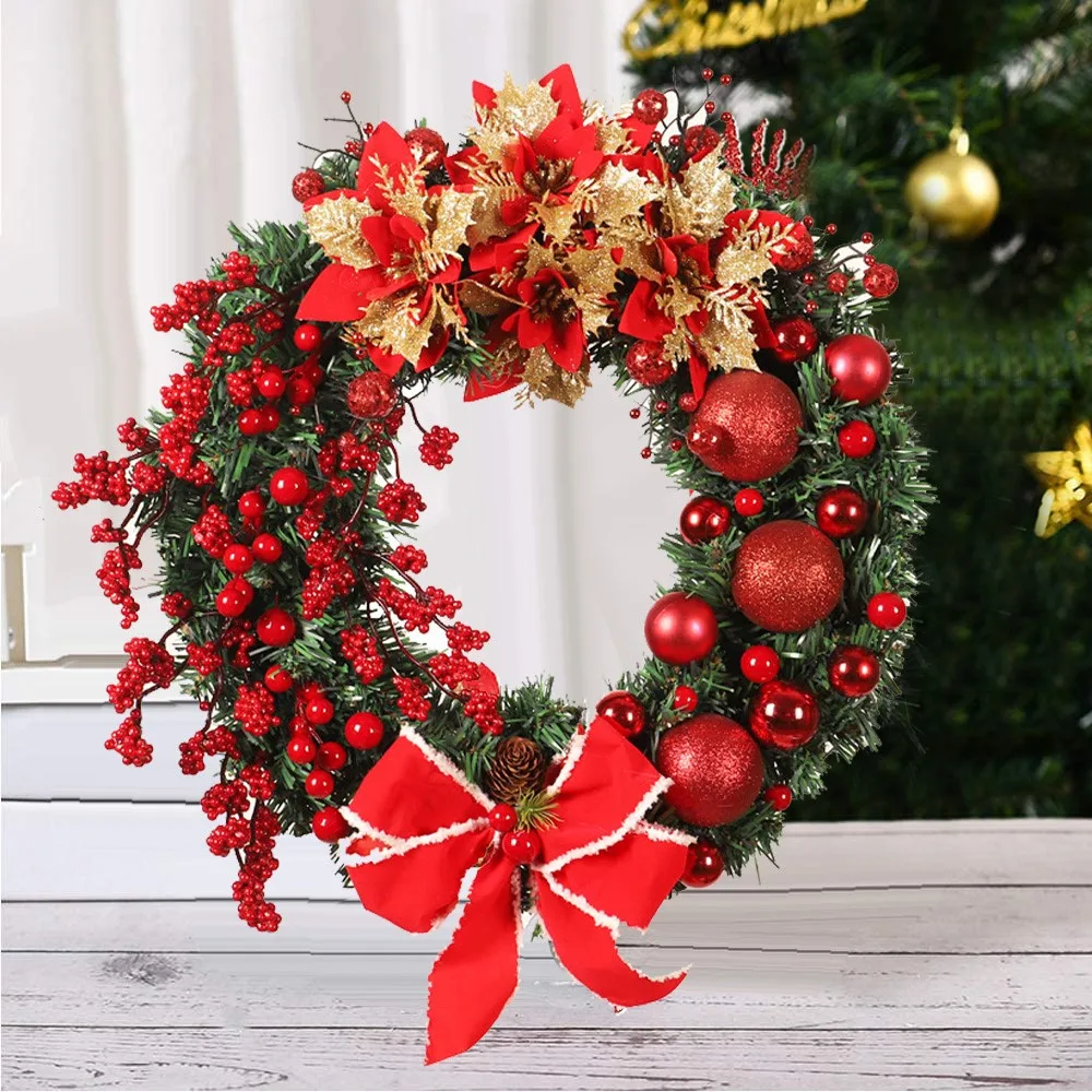 

Christmas Garlands Xmsa Wreath Wall Hanging Door Ornaments Christmas Pendants Merry Christmas Decor For Home 2021 Happy New Year