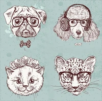 zhuoang cute animal head clear stamp for scrapbooking rubber stamp seal paper craft clear stamps card making
