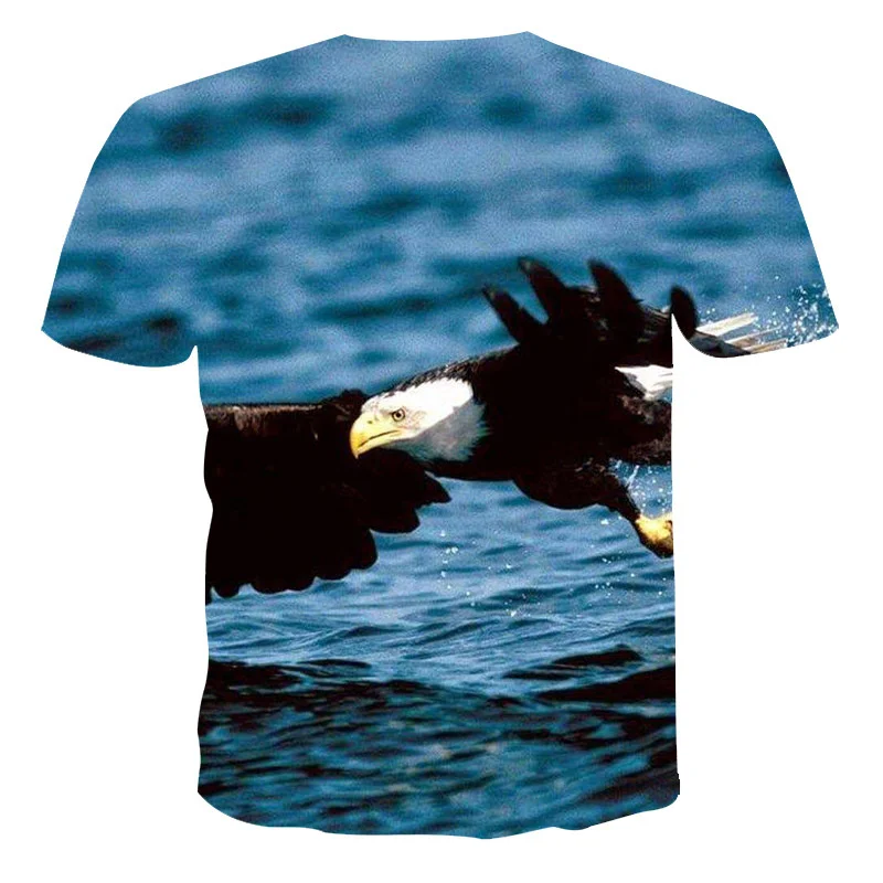 

Wings Fly Eagle Neutral T-shirt Latest Casual Men's Hip Pop 3d Tshirt Printed Funny Animals Short Sleeve Tops Tees T-shirt Tops
