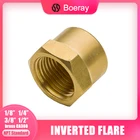 Латунный штуцер для шланга, 2 шт, 18 дюйма, 14 дюйма, 38 дюйма, 12 дюйма, 34 дюйма, NPT, с внутренней резьбой, с шестигранной головкой, модель трубы (3129)