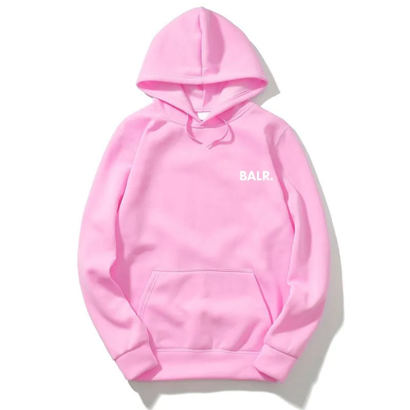 P3 Pink And White BALR/толстовка с принтом для мужчин и женщин; толстовки; сезон осень-зима; теплая толстовка с капюшоном; модные повседневные толстовки с капюшоном; Sudadera Hombre - Цвет: P3 Pink And White