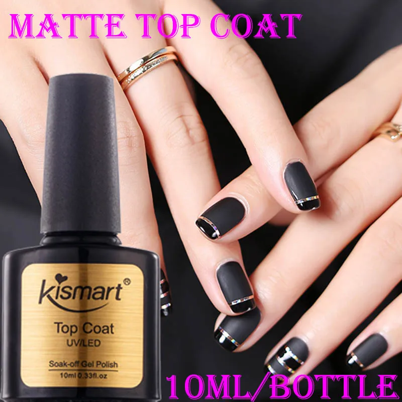 10ml Matte Top coat 8 мл бутылка Гель-лак для ногтей УФ/светодиодный Гель-лак для ногтей замачиваемый лак для ногтей длительный УФ Гель-лак для ногтей для салона УФ-гель для ногтей - Цвет: 10ml Matte Top coat