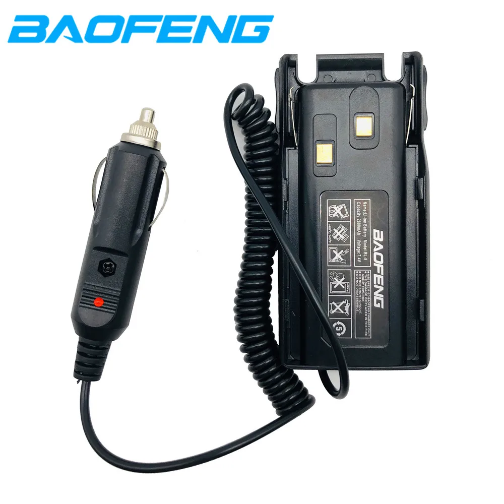 Baofeng UV-82 иди и болтай Walkie Talkie “иди и 2800 мА/ч, литий-ионный Аккумулятор 7,4 V стандартный литиевый аккумулятор с автомобильным Зарядное устройство UV 82 двухстороннее радио