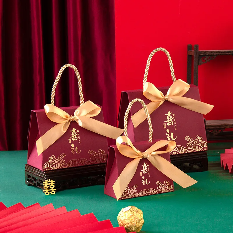 

2022 Новая Свадебная подарочная коробка подарок помолвка креативная новая свадебная искусственная портативная бумажная коробка для конфет пакдля упаковки сладос