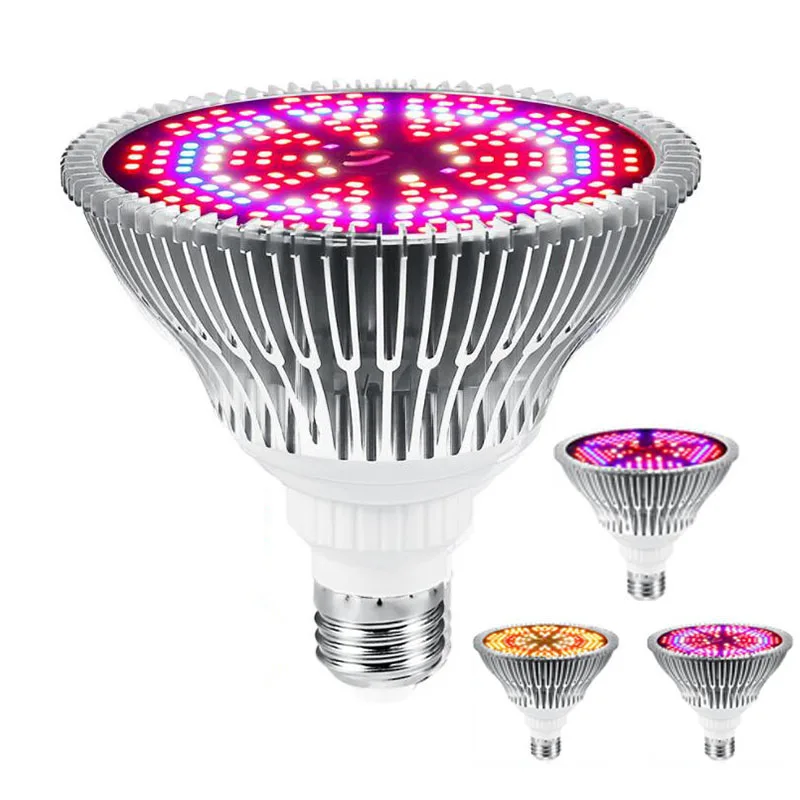 

40 150 200 LED plant Grow Light Full Spectrum Sunlike E27 phyto lamp Bulb Aluminum For Indoor Hydroponics Flowers Growing Lamp