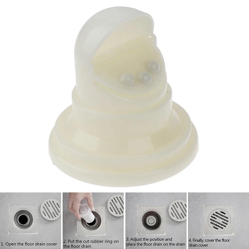 

Deodorant Floor Drain Core Gravity Seal Side Open Drainer White Plug For Bath Shower Bathroom Plastic Core Leakage-proof