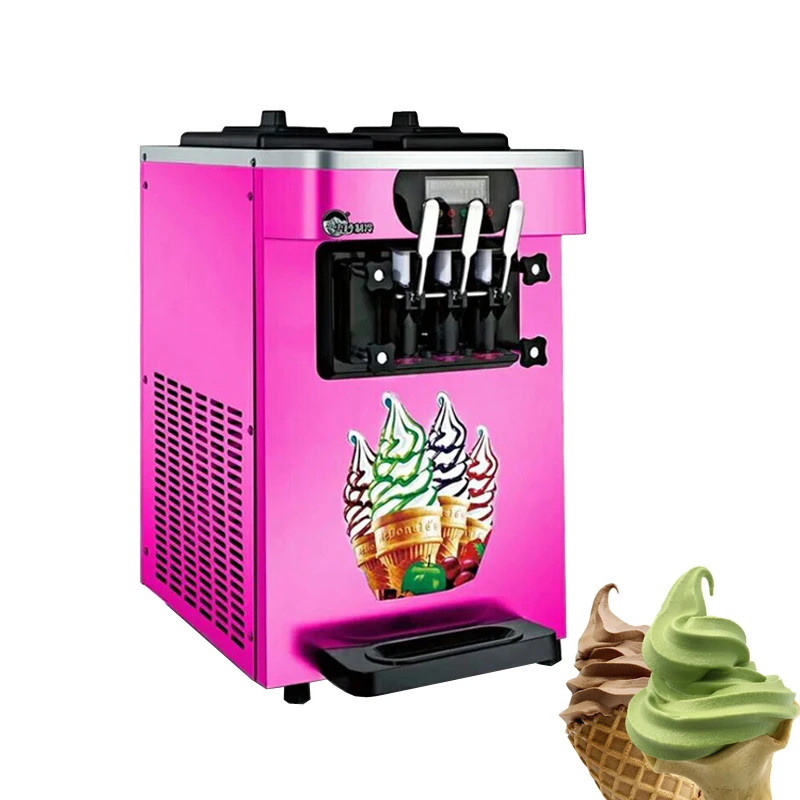 

Коммерческая машина для производства мороженого с тремя вкусами, ЖК-панель, машина для производства мороженого из нержавеющей стали