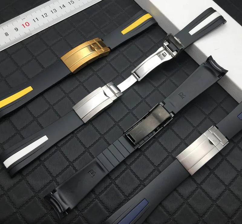 Ремешок силиконовый для наручных часов Топ 20 мм 22 подводных | Наручные часы