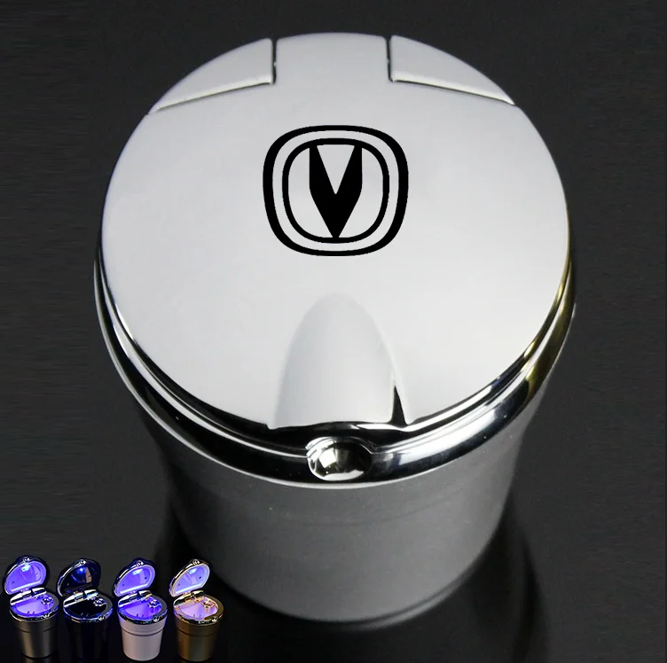 

Car Logo Ashtray With LED Light Cigarette Smoke Holder For Changan Eado XT CS35 CS75 CS85 CS95 Car Interior Accessories