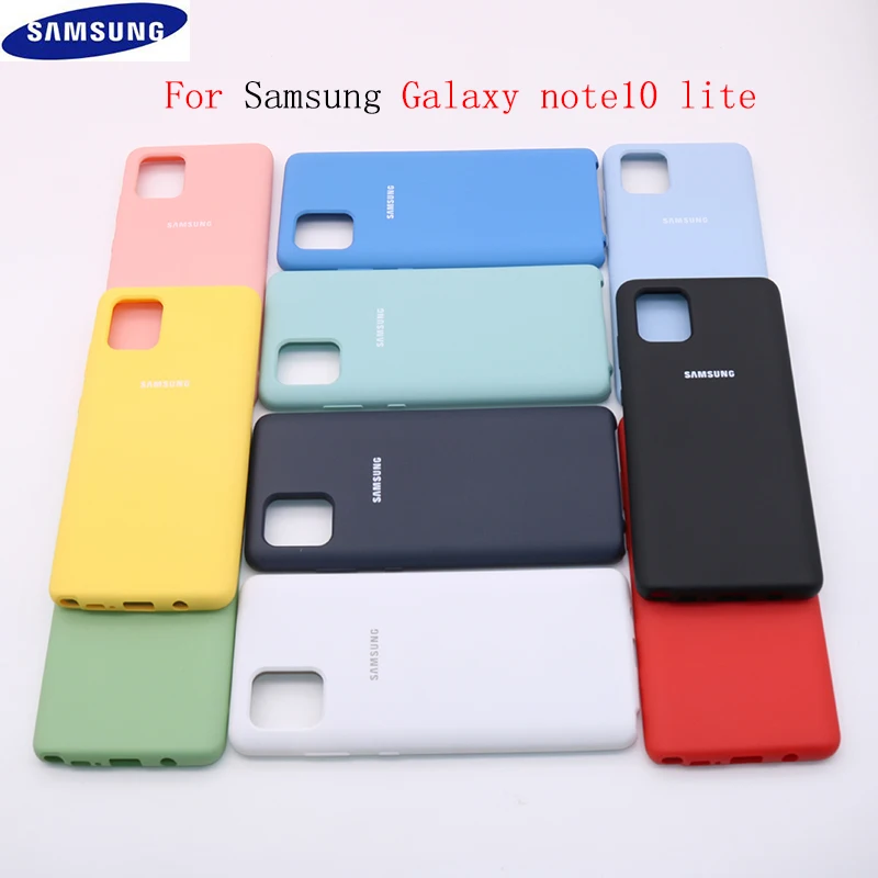 

Note 10 plus Case For Samsung Galaxy Note 10+ Liquid Silicone Cover Protective Silky Soft-Touch Shell For samsung Note10 Lite