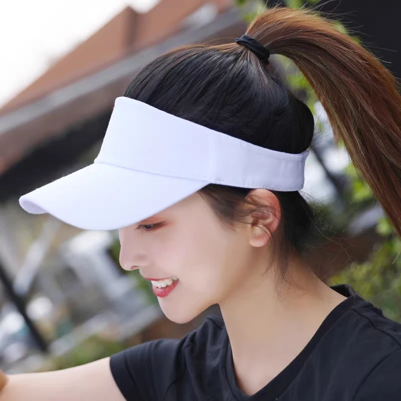 

Unisex Adjustable Visor Sun Hat Sunscreen Summer Sport Tennis Fashion Lady Travel Beach Empty Top Caps