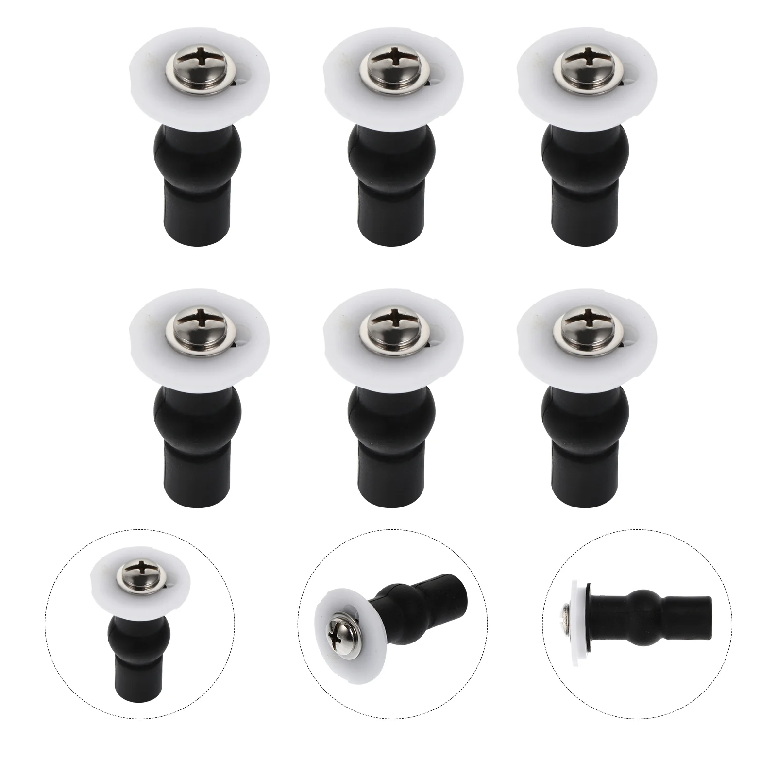 6pcs Toilet Seat Hinges Screws Replacement Fixings Expanding Screw | Обустройство дома
