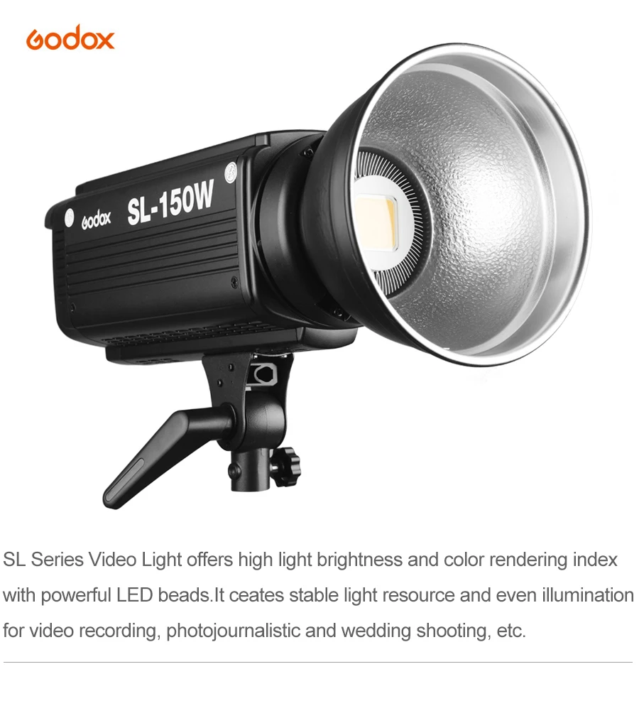 Godox SL-150W SL150W 150WS 5600K белая версия ЖК-панель светодиодный светильник для видео с непрерывным выходом студийный светильник с креплением Bowens