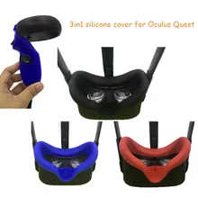 Мягкая силиконовая маска для глаз против пота для Oculus Quest Rift S VR очки унисекс анти-утечка света Блокировка лица повязка на глаза, маска для сна Pad