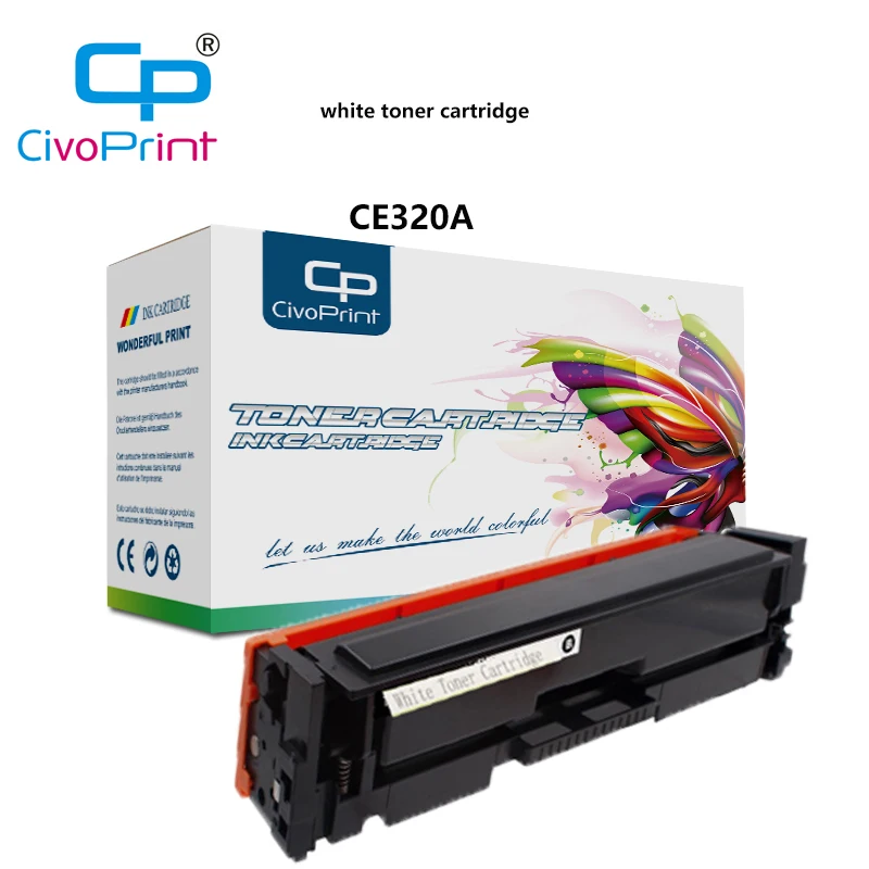 Белый картридж с тонером Civoprint для лазерного принтера HP Color LaserJet CM1415FN/FNW