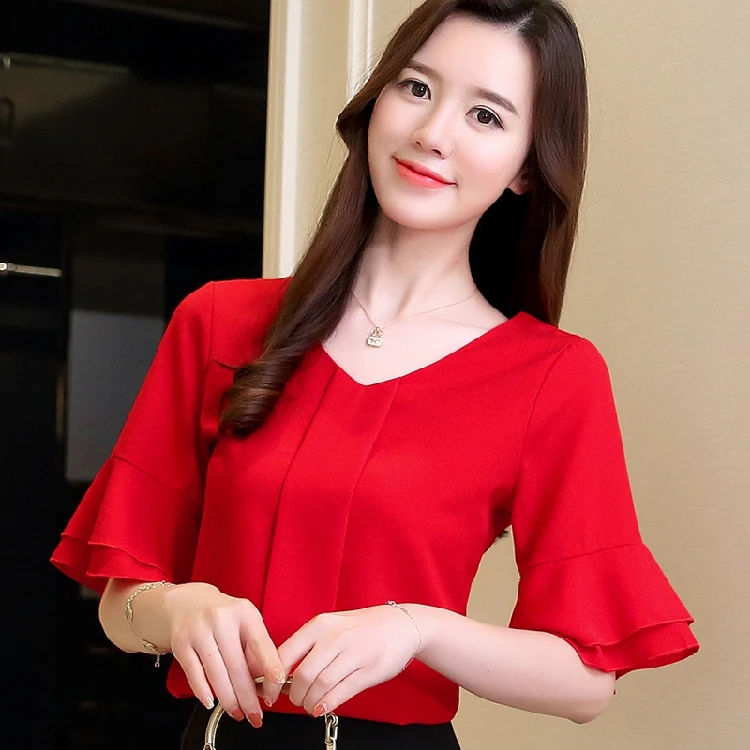 Дамские блузки однотонные Хлопковые женские рубашки топы и кружевные обычные