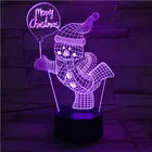 Креативный ночник, светодиодная настольная лампа 3D RGB с подсветкой, Рождественский ночсветильник, управление с помощью смартфона, домашний декор