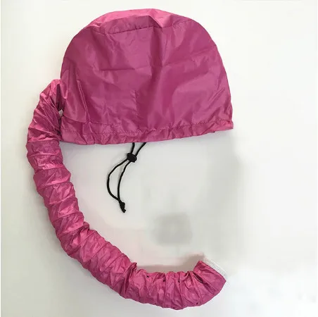 Розовый Быстро высыхающая шапка для волос мягкая крышка для сушки волос капот для волос не мокрая одежда Парикмахерская шляпка для укладки волос Перманентный шлем - Цвет: Розовый