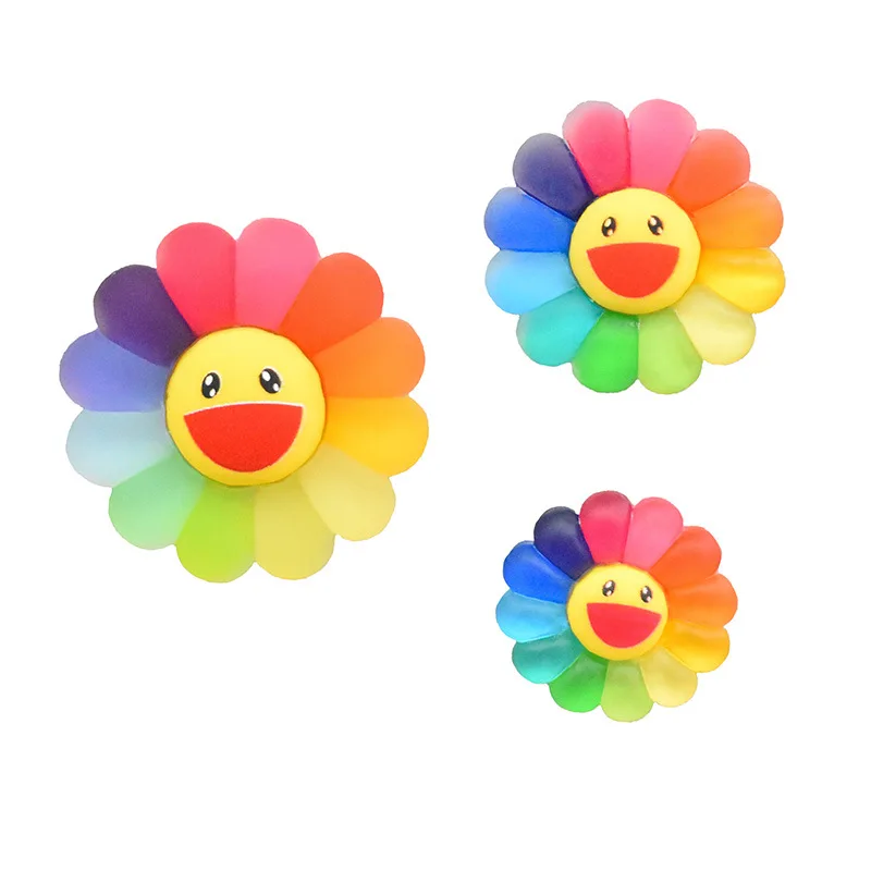 Полимерный магнит в виде подсолнуха на холодильник мультяшная Милая креативная