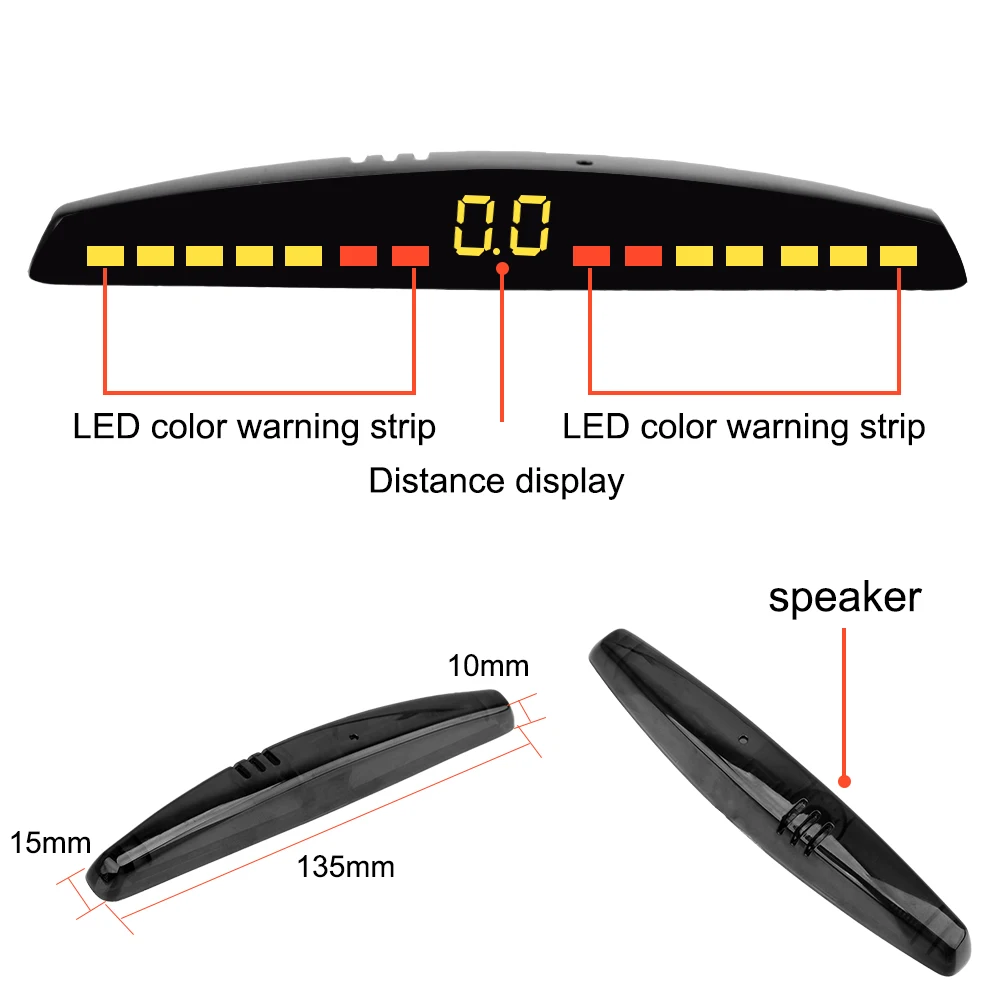 Парктроник автомобильный 12 В датчик парковки система контроля расстояния PDC