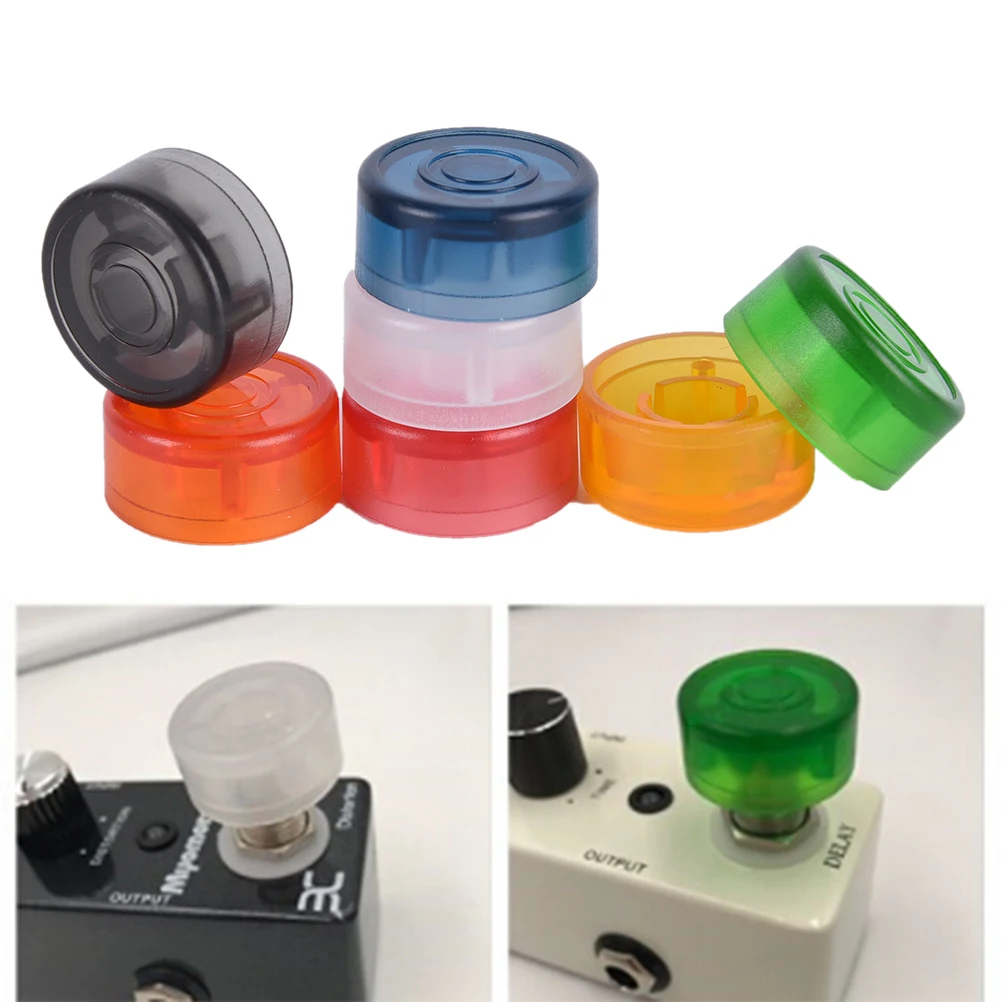 10Pcs/pack Electric Guitar Effect Pedal Foot Nail Cap Amplifiers Candy Color Switch Toppers Knob Accessories 2.5cm | Спорт и