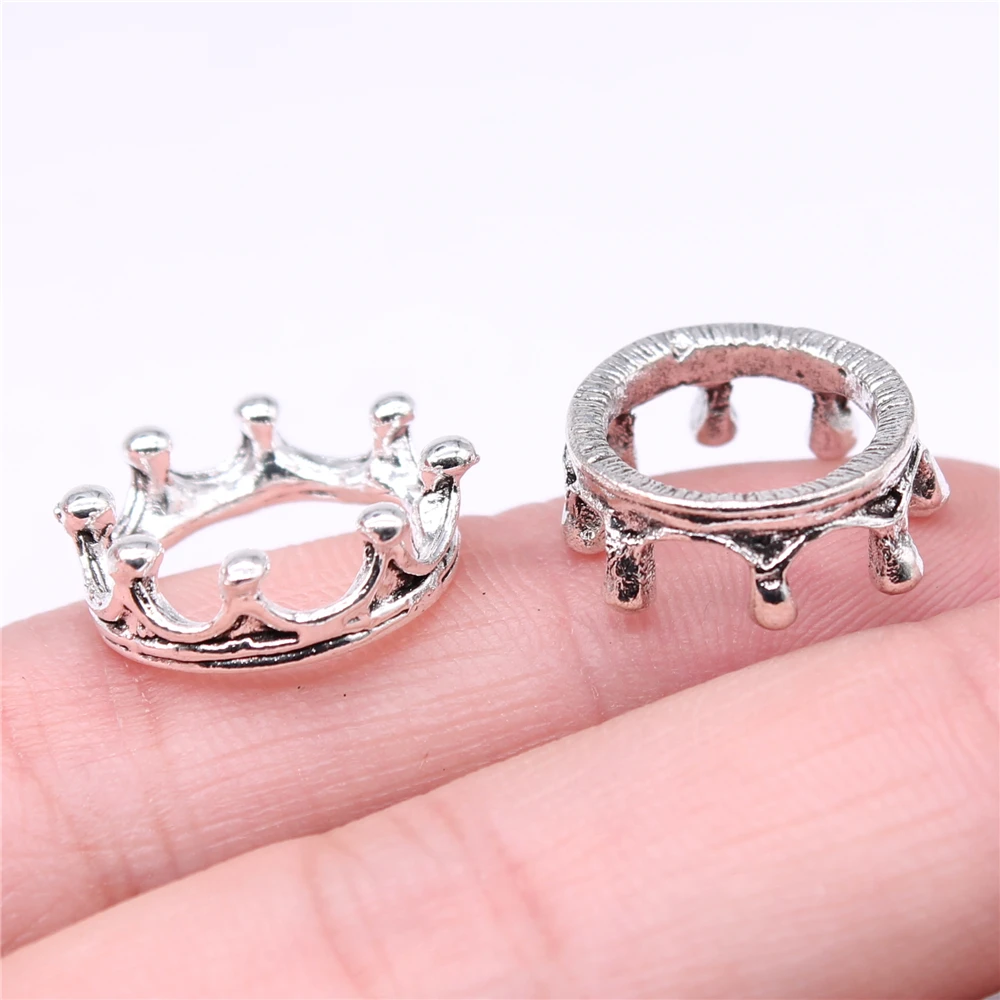 

10 шт., посеребренные Подвески в виде венка, 16 х16 мм