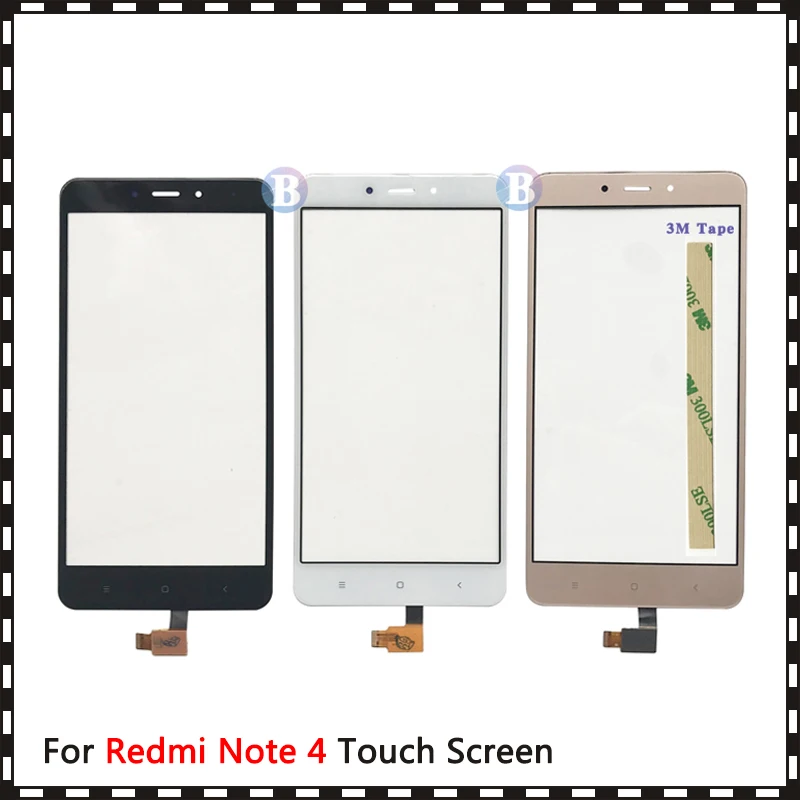 Высококачественный сенсорный экран для Xiaomi Redmi Note 1 2 3 4 4X дигитайзер сенсор