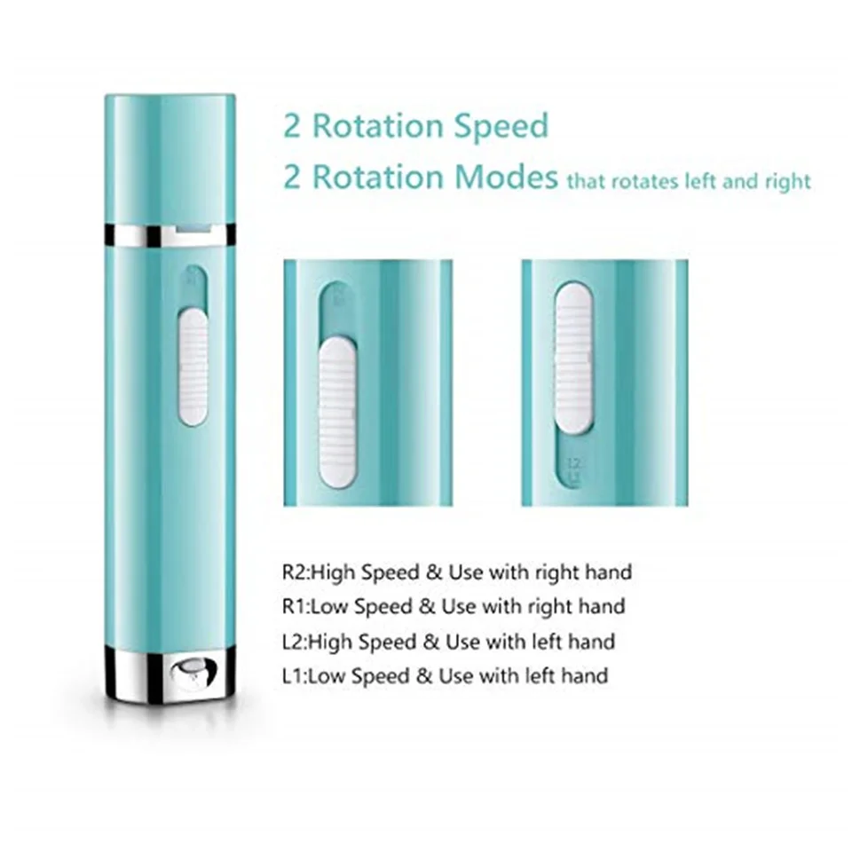 

KwdLily 9 in 1 Electric Nail Drill Shavers Hair Removal Foot File Pedicure Tools Kit Manicure Set Nail File Salon Art For Lady