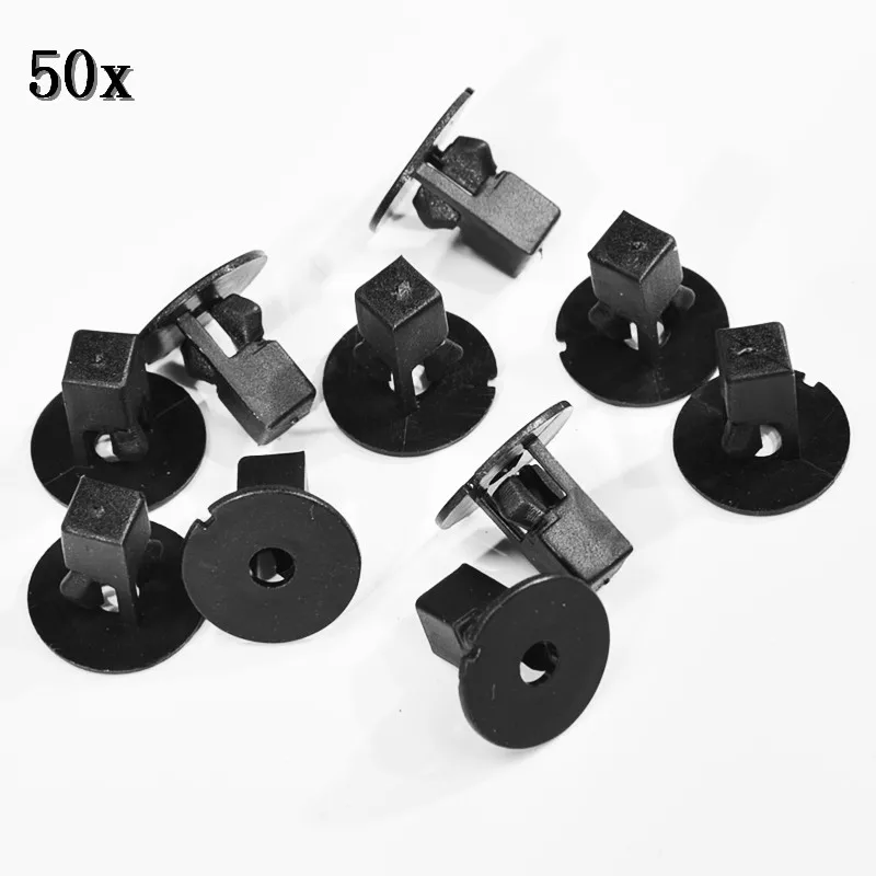 

10Pcs/50Pcs Nylon General Clips For Fender Liner Screw Grommets 9MM For Toyota Tacoma for Lexus Black Car Auto Clips 90189-06065