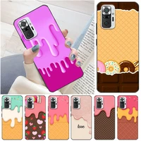 i just want to eat it phone case for xiaomi redmi note 10 10t 10s pro max 5g redmi note 10s 10 funda soft tpu back cover coque