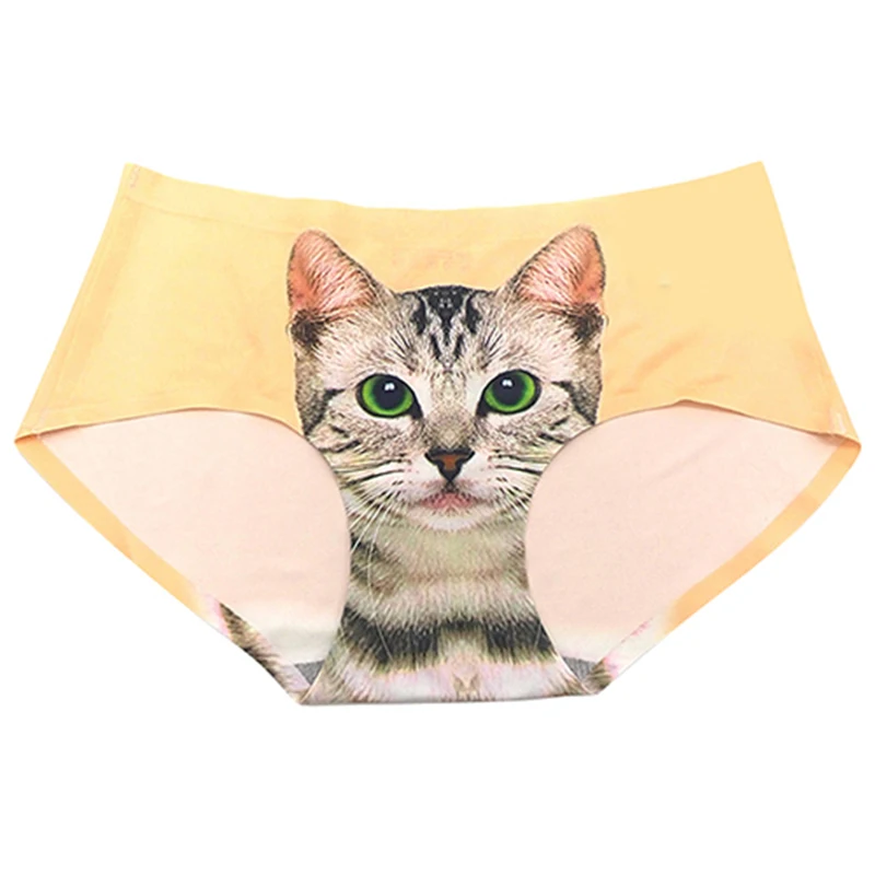 Сексуальные трусики Pussycat 3d нижнее белье одежда забавные женские с имитацией кота