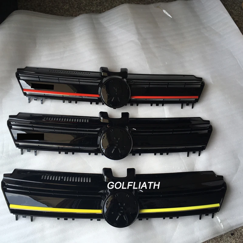 Автомобильный передний бампер GOLFLIATH сетчатая решетка для Golf 7 ABS Volkswagen MK7 GTI R 2015