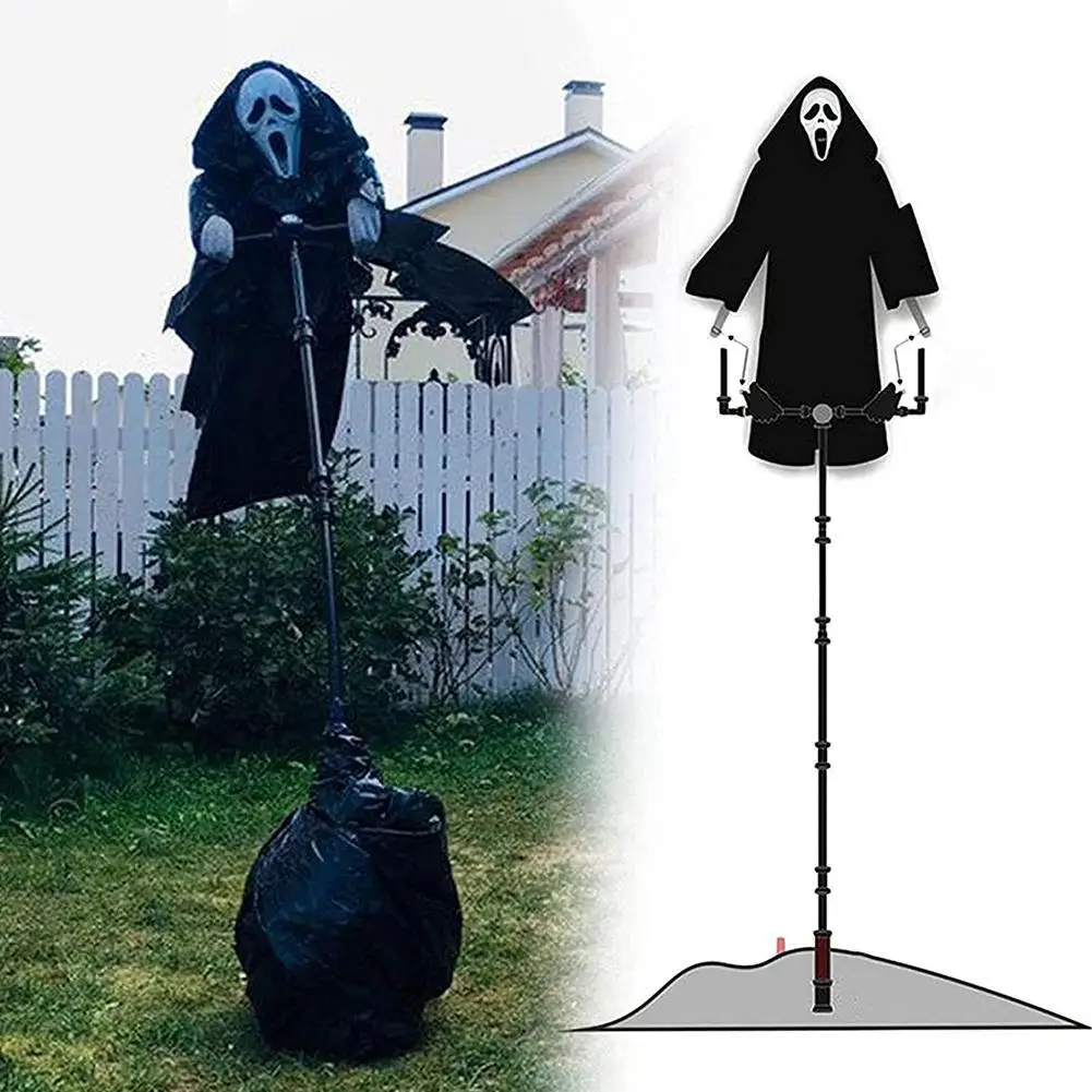 

NEW Creative Garden Ghost face Scarecrow Yard Hanging Scary Scream Halloween Horrifying Halloween Party Decor