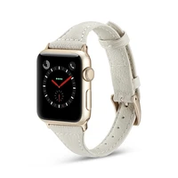slim genuine leather strap for apple watch band 45mm 41mm 40mm 44mm 42mm 38mm iwatch series se 7 6 5432 bracelet accessories