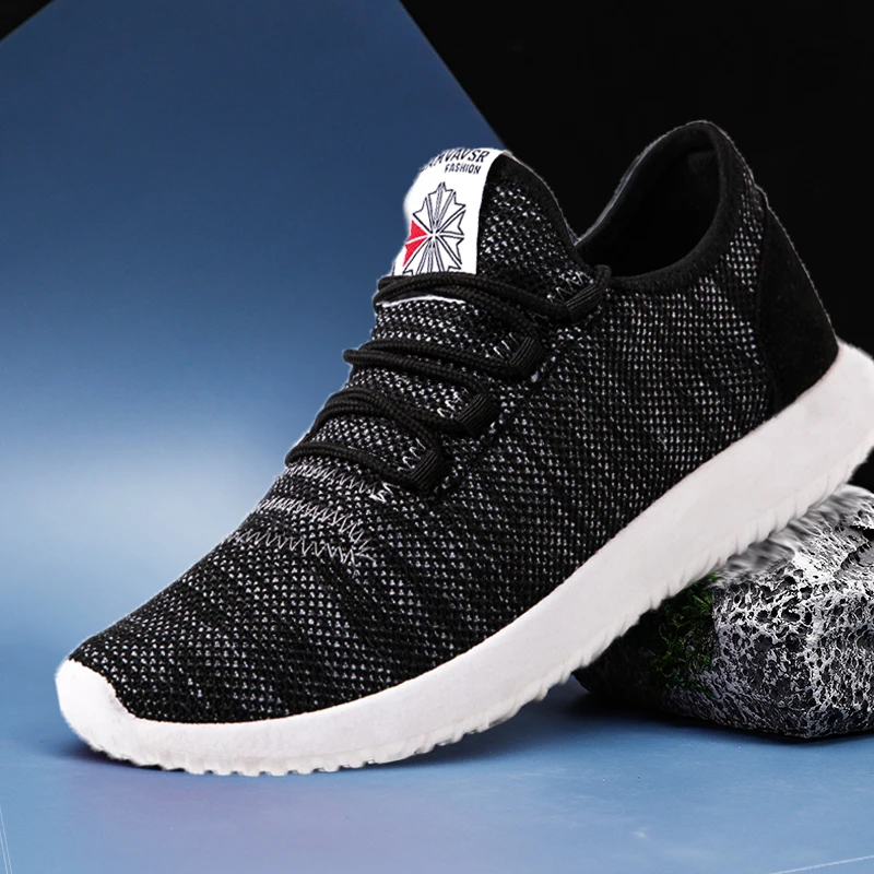 Мужские светильник кие кроссовки дышащая сетчатая повседневная обувь брендовые