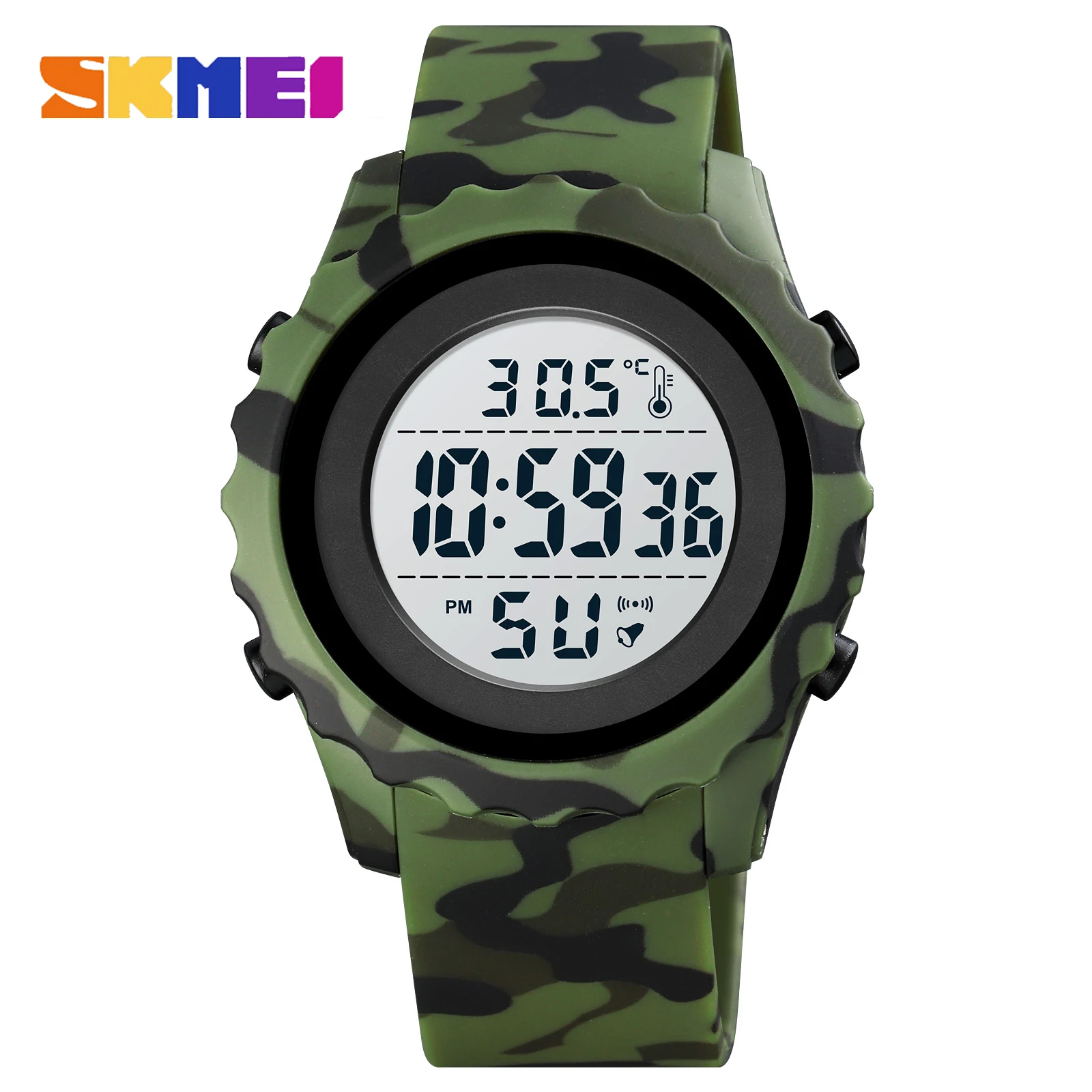 

SKMEI Brand Digital Wristwatches Fashion Sport Original 50m Temperature Measurement Waterproof Men's Watch Relojes Para Hombre