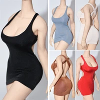 16 scale female sexy low cut mini dress vest sling backless skirt for 12 tbleague action figures body s38 s39 s42 s43